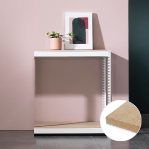 스피드랙 연결형 무볼트 조립식앵글 철제선반 창고 베란다선반 2단 300X300X300