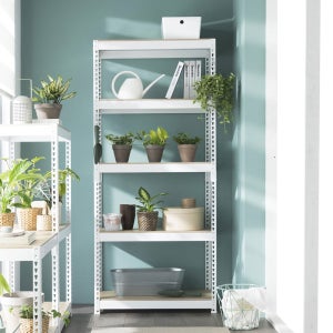 스피드랙 철제선반 무볼트 조립식앵글 창고 베란다선반 경량랙 300X300X600 4단 5단