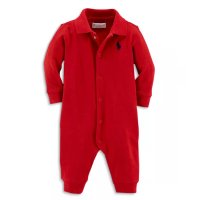 Ralph Lauren Interlock Solid Coverall 폴로 랄프로렌 베이비수트 아기우주복 예쁜애기옷