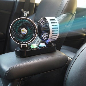 차량용선풍기 LED 양방향 트윈 듀얼 카팬 인터 12V 24V
