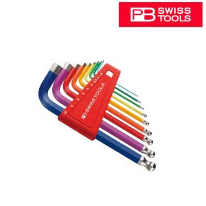 피비스위스툴 무지개 볼렌치세트 육각렌치 L렌치 숏타입 9pcs