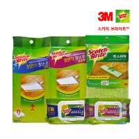 3M 스카치브라이트 리필형(정전기포,더블액션 물걸레청소포), 퀵스위퍼청소패드