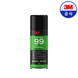 3M 99 스프레이접착제 고강도 본드 단열재 플라스틱 시트 골판지 소용량(155ml)