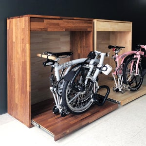 브롬톤 미니벨로 접이식 자전거 원목 수납장 보관함 서랍형