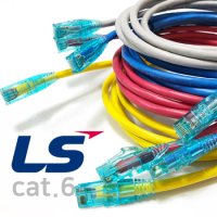 LS CAT6 UTP 패치코드 EZ 랜케이블 3M 블루