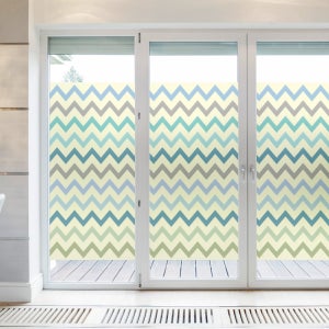 제제데코 칼라 안개시트지 루밍지그재그라인02 L-H 1200x1900mm 창문시트지