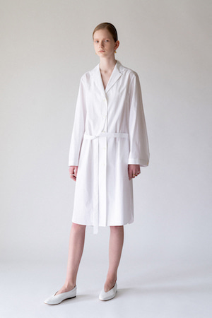 [엔블루 ] 벨티드 셔츠 드레스 Belted Button Front Long Shirt Dress