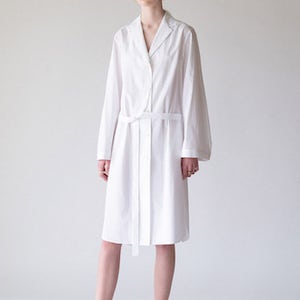 [엔블루 ] 벨티드 셔츠 드레스 Belted Button Front Long Shirt Dress