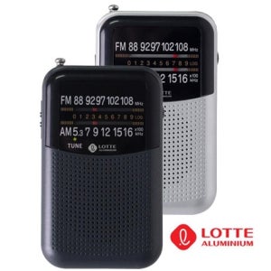 롯데 고감도 휴대용라디오 핑키-7 고감도 외부스피커 이어폰 사용가능