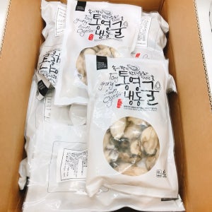 자연산 통영굴 5kg 1박스 (500g X 10팩)국내가공 사계절 냉동 굴