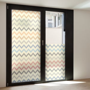 제제데코 칼라 안개시트지 루밍지그재그라인01 M-H 950X1900mm 창문시트지