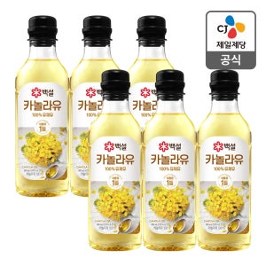 백설 카놀라유 500ml, 6개