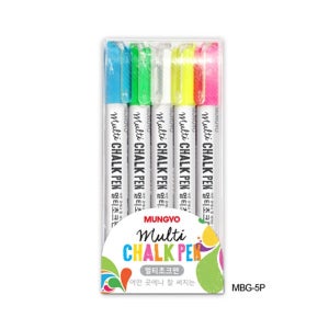문교 블랙보드 멀티초코펜 유리펜 5색5본