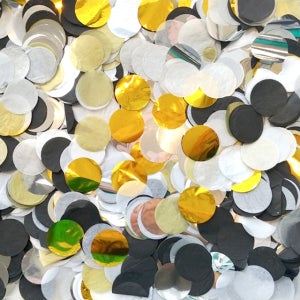 도트컨페티 30g 블랙러시안/웨딩 플라워샤워 브라이덜 축하 꽃가루 생일 홈파티 프로포즈