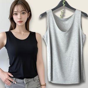 모달 민소매 무봉제 실켓 이너 나시