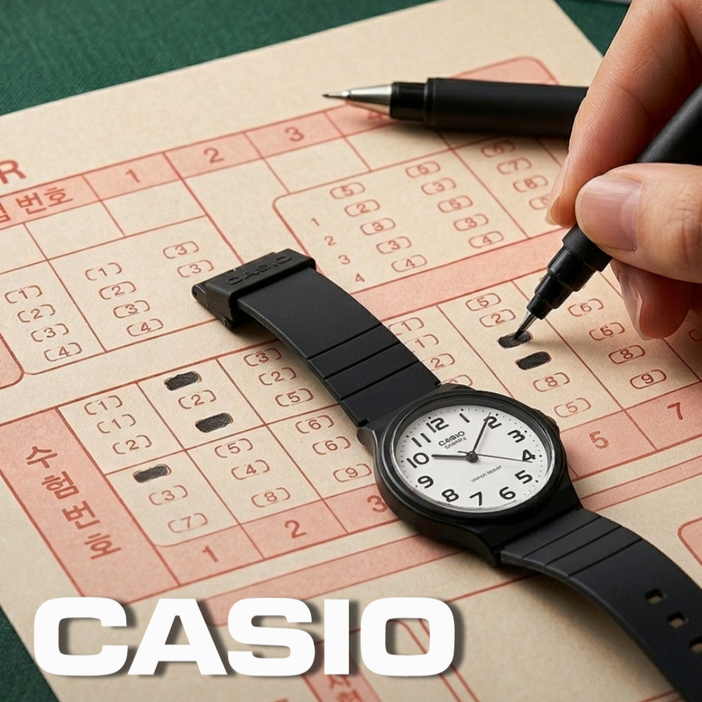 카시오 CASIO 수능시계 무소음 학생 남자 여자 손목시계 대표 이미지