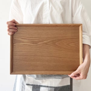 아카시아홈 국내제작 우드트레이 나무쟁반 카페 식당 직사각 원목 트레이 A