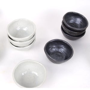 도자기가 막걸리잔 술잔 미니볼 국산도자기그릇 이유식기