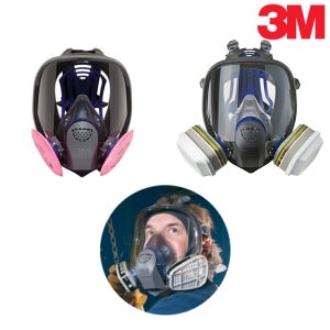 3M FF 402 프리미엄 방독마스크 전면형 방독면 농약 미스트분진 정화통 필터 결합용