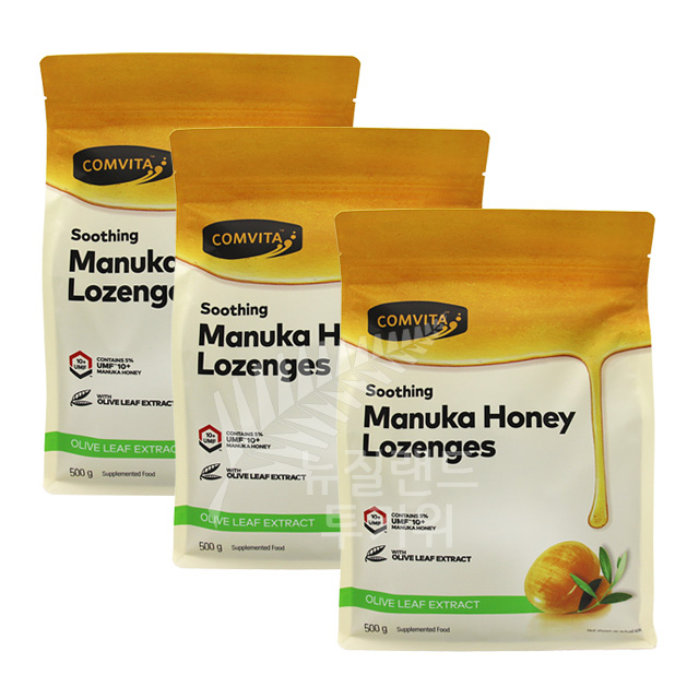 <b>콤비타</b> 마누카 허니 캔디(로젠지) 올리브 500g 3개