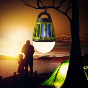 캠프365 2IN1 해충킬러랜턴 모기퇴치 완전방수 랜턴 캠핑 차박 낚시