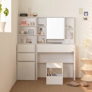 트루베퍼니처 샐리 800 수납거울 화장대 콘센트형