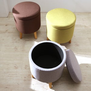 몽쉘리 화장대 수납 스툴 의자