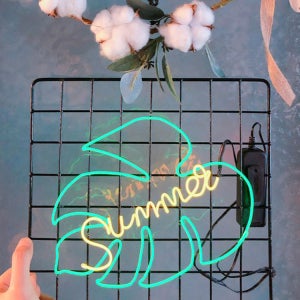 야자잎 야자나무 여름 시원한 네온사인 조명 summer 자취방 무드등