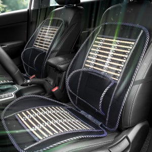 엑스핏 망사 대나무 통풍시트 시트+등받이형 여름 자등차시트커버 2P