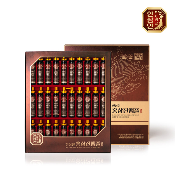 <b>한삼인 홍삼진앰플 20ml</b> x 30병 1세트+쇼핑백