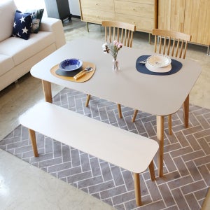 아인스엘 라미네이트 사각 원목 식탁 1200