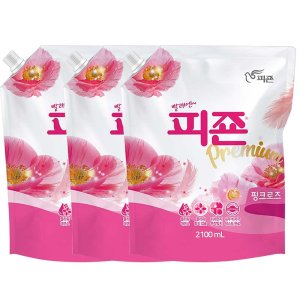 피죤 섬유유연제 리필 2100ml 리필 x3개