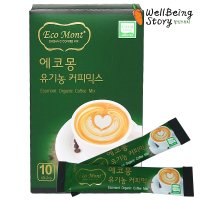 유기농 커피로 만든 에코몽 유기농 커피믹스 12g x 10개입 웰빙스토리