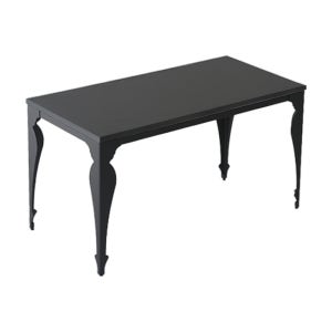 뉴베르디 프렌치 엔틱 모던 책상 겸 다용도 테이블 1600x600mm, 블랙