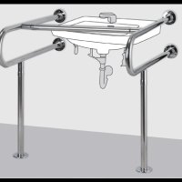 (주)대상/장애자 세면기손잡이(연결형)/욕실 화장실 보조손잡이/스텐레스/국내생산/노약자