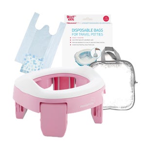 록시키드 휴대용 아기변기+리필봉투 25매 세트 유아 배변훈련