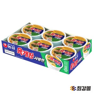 농심 육개장 사발면 86g 6개입