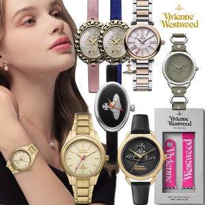 본사정품 비비안웨스트우드 여자 손목시계 사각 스퀘어 명품 가죽시계