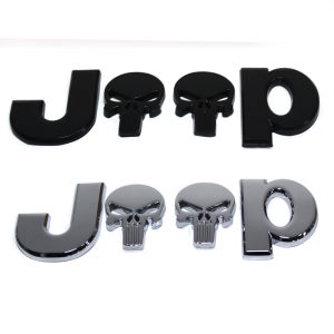 지프 스컬 JEEP 후드 엠블럼