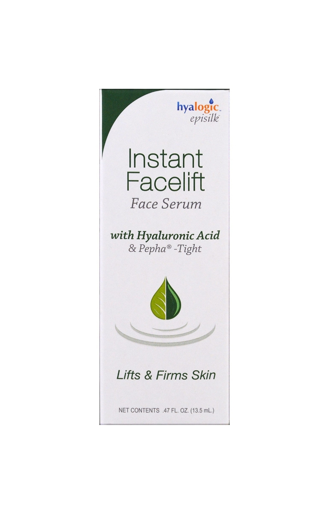 <b>Hyalogic</b> LLC, 인스탄트 페이스 리프트 세럼, .47 fl oz (13.5 ml)