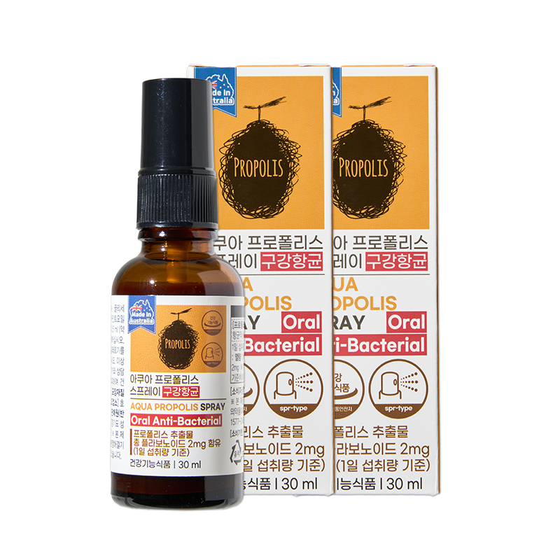 수용성 무알콜 <b>프로폴리스</b> 스프레이 호주산 구강항균 30ml, 2개