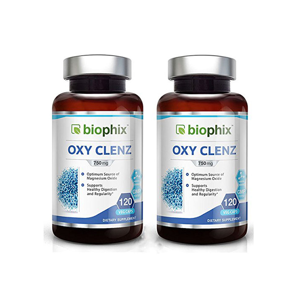 biophix <b>Oxy</b> Clenz 비오픽스 <b>옥시</b> <b>클렌즈</b> 750mg 120베지캡슐 2팩