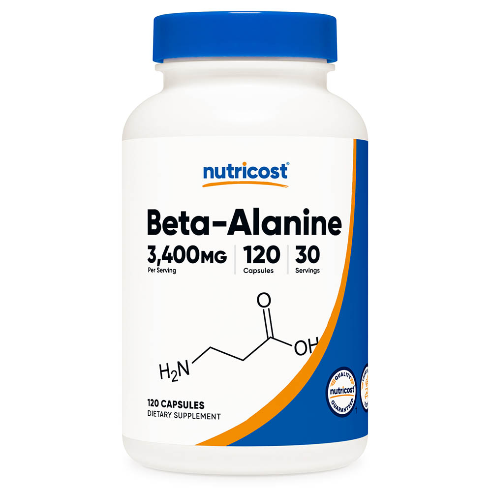 뉴트리코스트 <b>베타 알라닌</b> 3,400mg 120캡슐 30일분