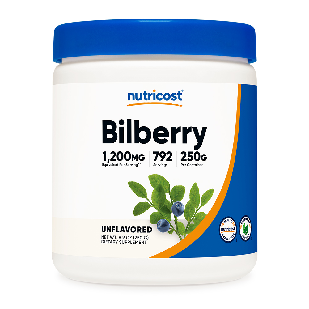 뉴트리코스트 <b>빌베리 추출물</b> 300mg 파우더 분말 250g 792일분