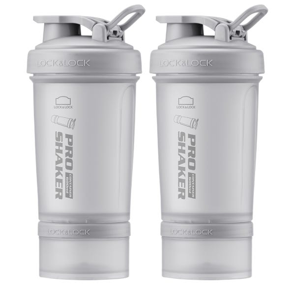 락앤락 프로쉐이커 컨테이너 600ml 1+1 쉐이크통 스포츠 헬스 프로틴 보충제 보틀 물통