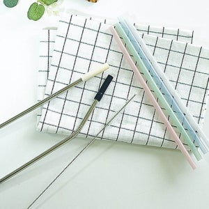 위생적인 실리콘빨대 세척솔 빨대솔