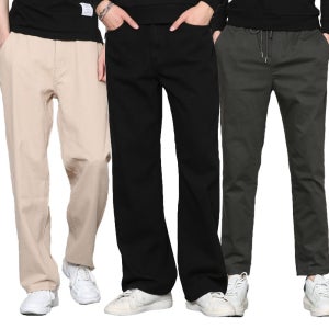 남자 면바지 남성 와이드 면팬츠 카고 조거 밴딩 빅사이즈 스판