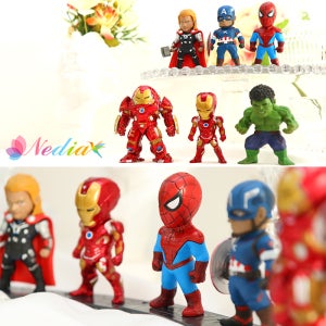 오라클라시 어벤져스 아이언맨 스파이더맨 토르 헐크 6종 피규어 세트 코퀄리티