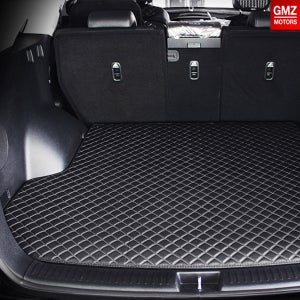 GMZ MOTORS 퀼팅 가죽 트렁크매트 구형 싼타페7인승/차박매트