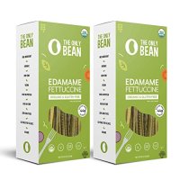 435688 The Only Bean - Organic Edamame Fettuccine Pasta, Gluten Free Noodles (8oz) (2 Pack